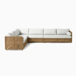 West Elm Coastal Outdoor 4-Piece L-Shaped Sectional Protective Cover