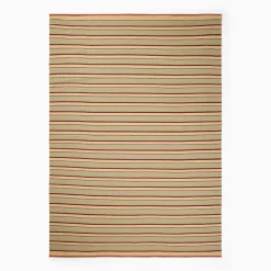 West Elm Colbie Stripe Flatweave Wool Rug