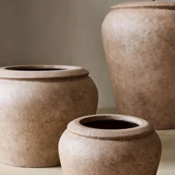 West Elm Colin King Washed Ficonstone Planters