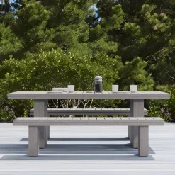 West Elm Collings Outdoor Terrawood Dining Table (84")