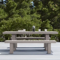 West Elm Collings Outdoor Terrawood Dining Table (84")