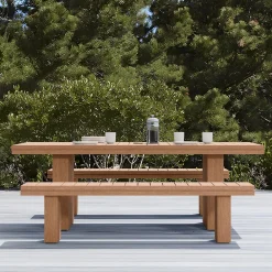 West Elm Collings Outdoor Terrawood Dining Table (84")