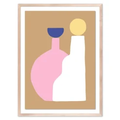 West Elm Colorful Ceramics Framed Wall Art by Roseanne Kenny