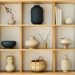 West Elm Combed Ceramic Vases