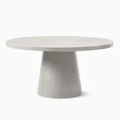 West Elm Concrete Pedestal Outdoor Dining Table Protective Cover