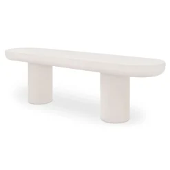 West Elm Contemporary Indoor/Outdoor Concrete Dining Bench (68")
