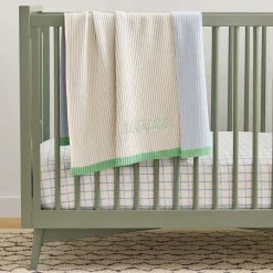 Kids West Elm Contrast Ribbed Knit Baby Blanket