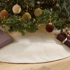 West Elm Corded Bias Velvet Tree Skirt