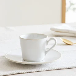 West Elm Costa Nova Beja Teacup & Saucers (Set of 4)