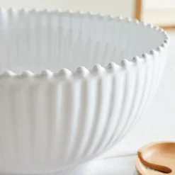 West Elm Costa Nova Pearl White Salad Bowl