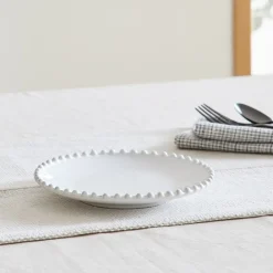 West Elm Costa Nova Pearl White Stoneware Bread Plates (Set of 4)