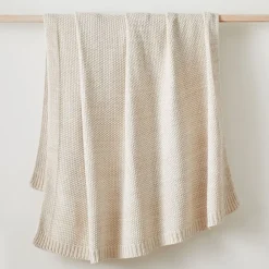 West Elm Cotton Knit Throw