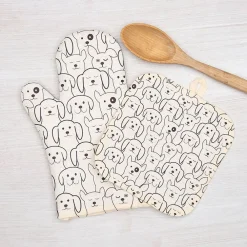 West Elm Counter Couture Dog Oven Mitt & Pot Holder