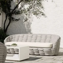 West Elm Cozy Upholstered Outdoor Sofa (89")