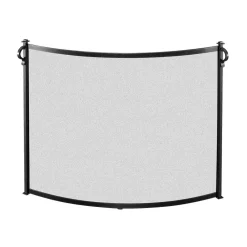 West Elm Craftsman Bowed Fireplace Screen