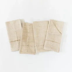 West Elm Creative Women Pulled Handwoven Cotton Napkins (Set of 4)