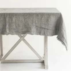 West Elm Creative Women Stone Washed Linen Tablecloth Collection