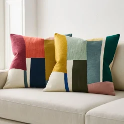 West Elm Crewel Geo Pieces