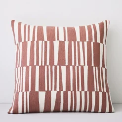 West Elm Crewel Linear Pillow Cover