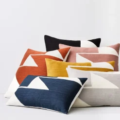 West Elm Crewel Steps Pillow Cover