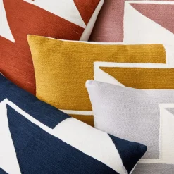 West Elm Crewel Steps Pillow Cover