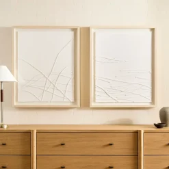 West Elm Crossed Paths Framed Wall Art