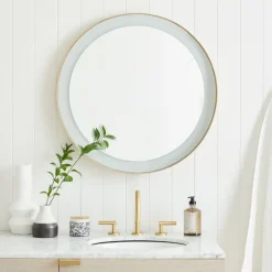 West Elm Curved Light Up Vanity Mirror - 28"