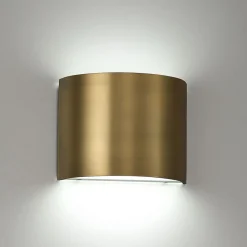 West Elm Curved Metal LED Sconce