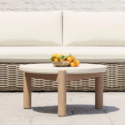 West Elm Cusco Outdoor Concrete Coffee Table (32")