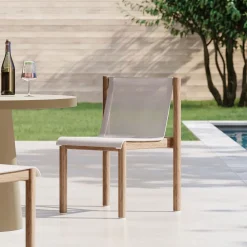 West Elm Cusco Outdoor Textilene® Stacking Dining Chair