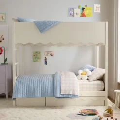Kids West Elm Daisy Storage Twin Bunk Bed
