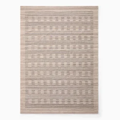 West Elm Dashed Stripe Outdoor Performance Rug