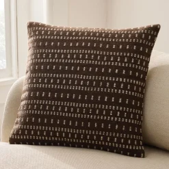 West Elm Dashed Wool Stripe Pillow Cover