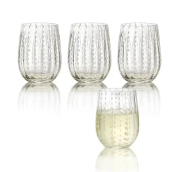West Elm Dash Stemless Wine Glasses (Set of 4)