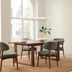 West Elm Davies Extendable Wood & Metal Dining Table (78"–98")