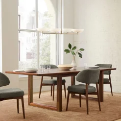 West Elm Davies Extendable Wood & Metal Dining Table (78"–98")