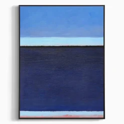 West Elm Deep Blue Bay Wall Art