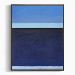 West Elm Deep Blue Bay Wall Art