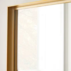 West Elm Deep Frame Rectangle Thin Metal Wall Mirror