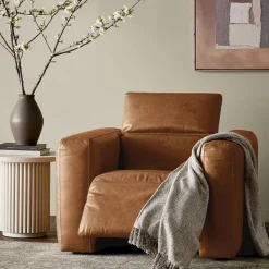 West Elm Delevan Leather Power Recliner