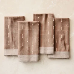 West Elm Delicate Grid Napkin Sets