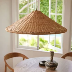 West Elm Dempsey Rattan Pendant (32.25")