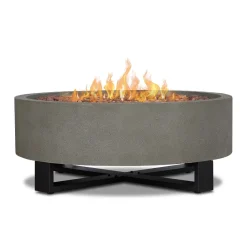 West Elm Denzel Round Propane Fire Pit Table (40")