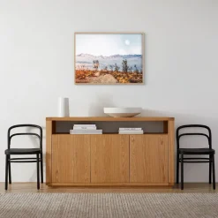 West Elm Desert Super Moon Framed Wall Art by Minted for