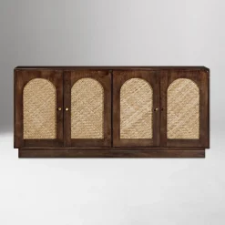 West Elm Despina Cane Arched Sideboard (66")