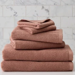 West Elm Diagonal Ribbed Towels