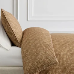West Elm Diamond Lattice Floral Duvet Cover & Shams