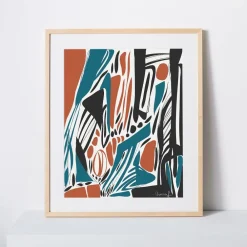 West Elm Diarrablu Print - Bassang
