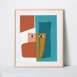West Elm Diarrablu Print - Le Mask
