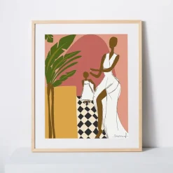 West Elm Diarrablu Print - Maman